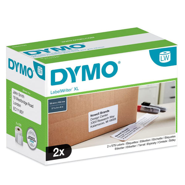 Picture of 2 Rolls x 575 - Dymo S0947420 Shipping Labels 102 x 59mm